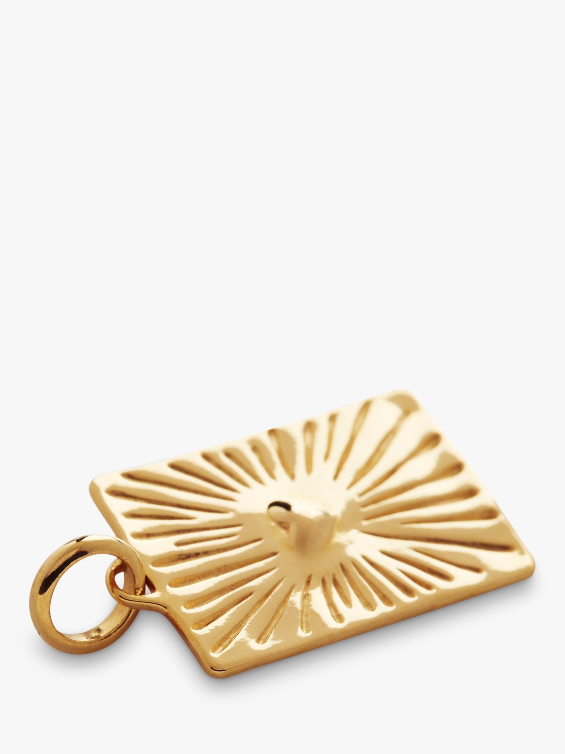 Monica Vinader gold heart pendant 2cm (British brand)