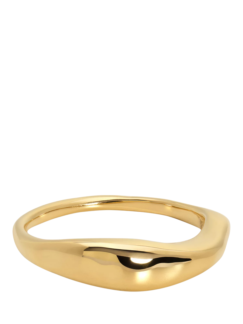 Monica Vinader Antica Gold Plated Sterling Silver Stacking Ring