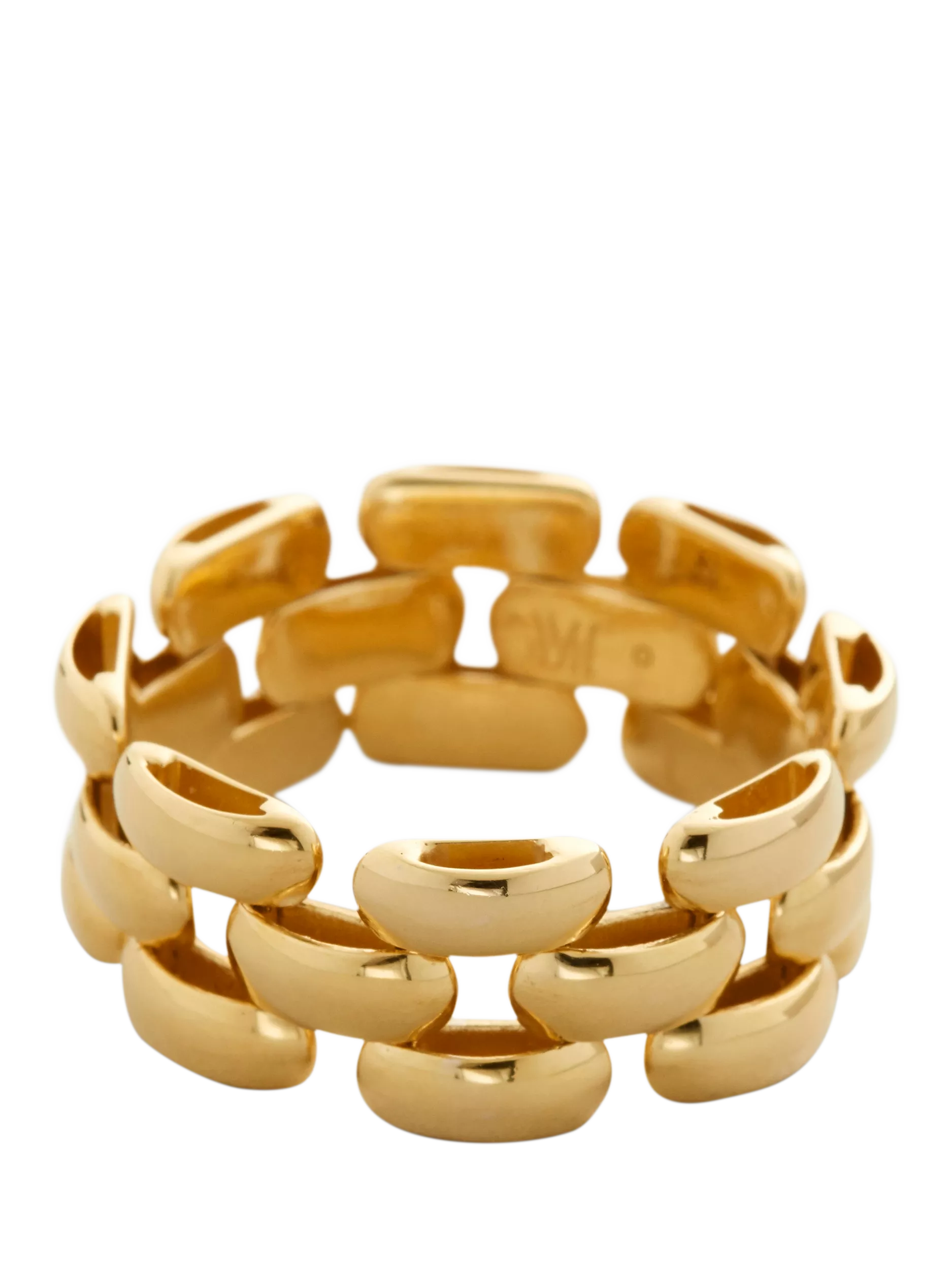 Monica Vinader Chain Ring Gold Band Ring