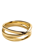 Monica Vinader Nura Crossover Ring gold size S (British brand)