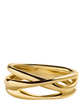 Monica Vinader Nura Crossover Ring gold size S (British brand)