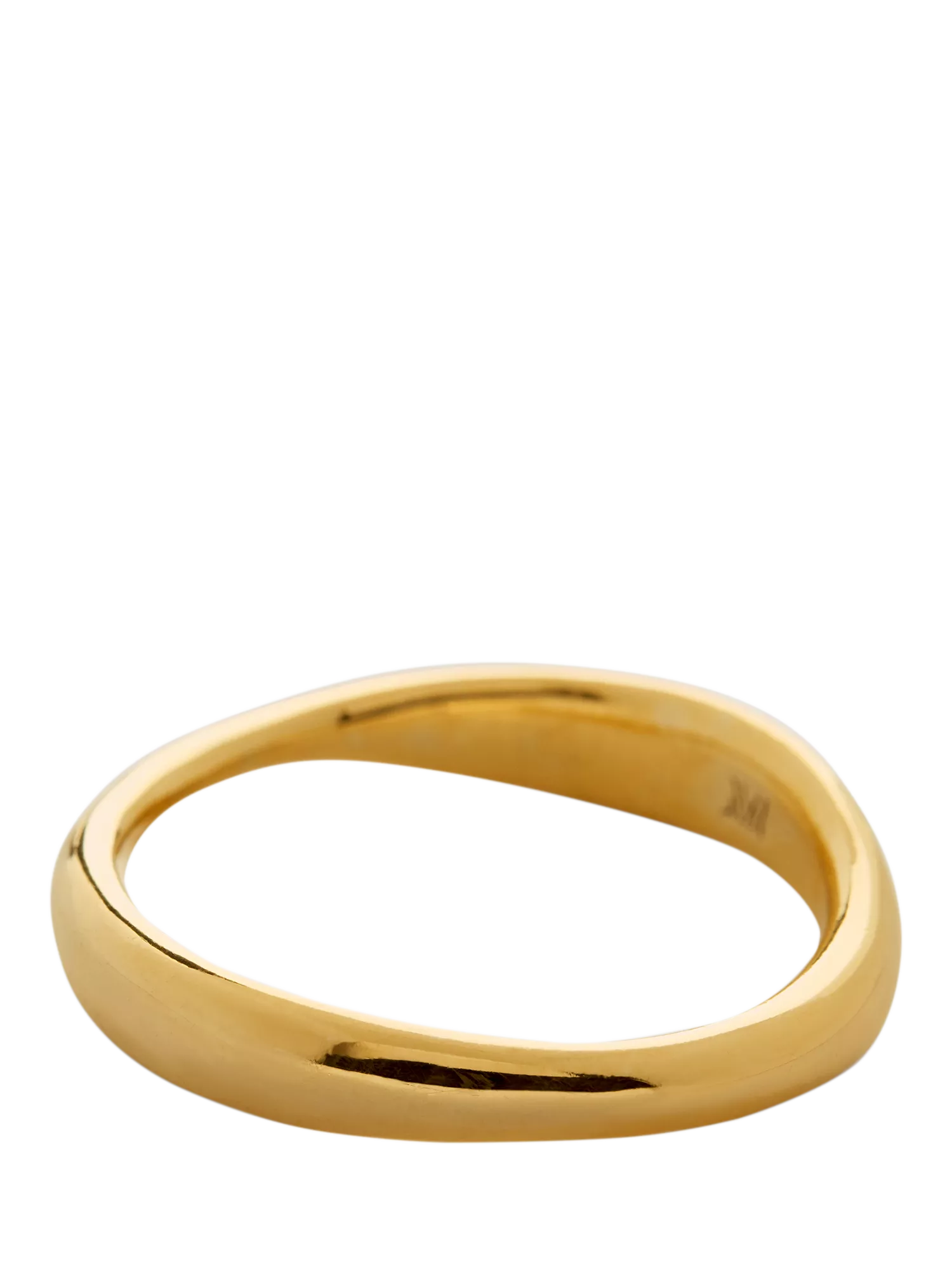 Monica Vinader gold stacking ring size K, UK version