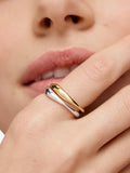 Monica Vinader gold stacking ring size K, UK version