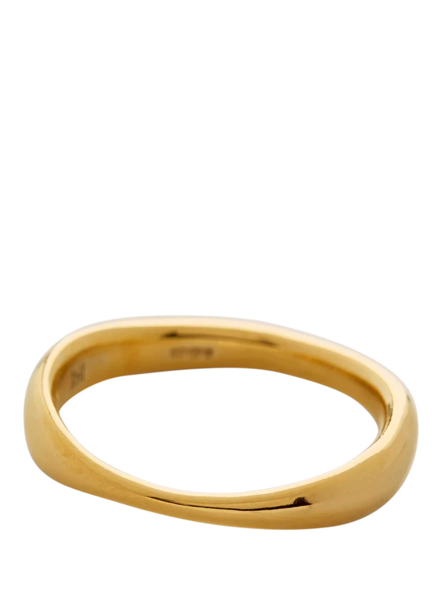 Monica Vinader gold stacking ring size K, UK version