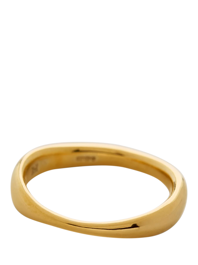 Monica Vinader gold stacking ring size K, UK version