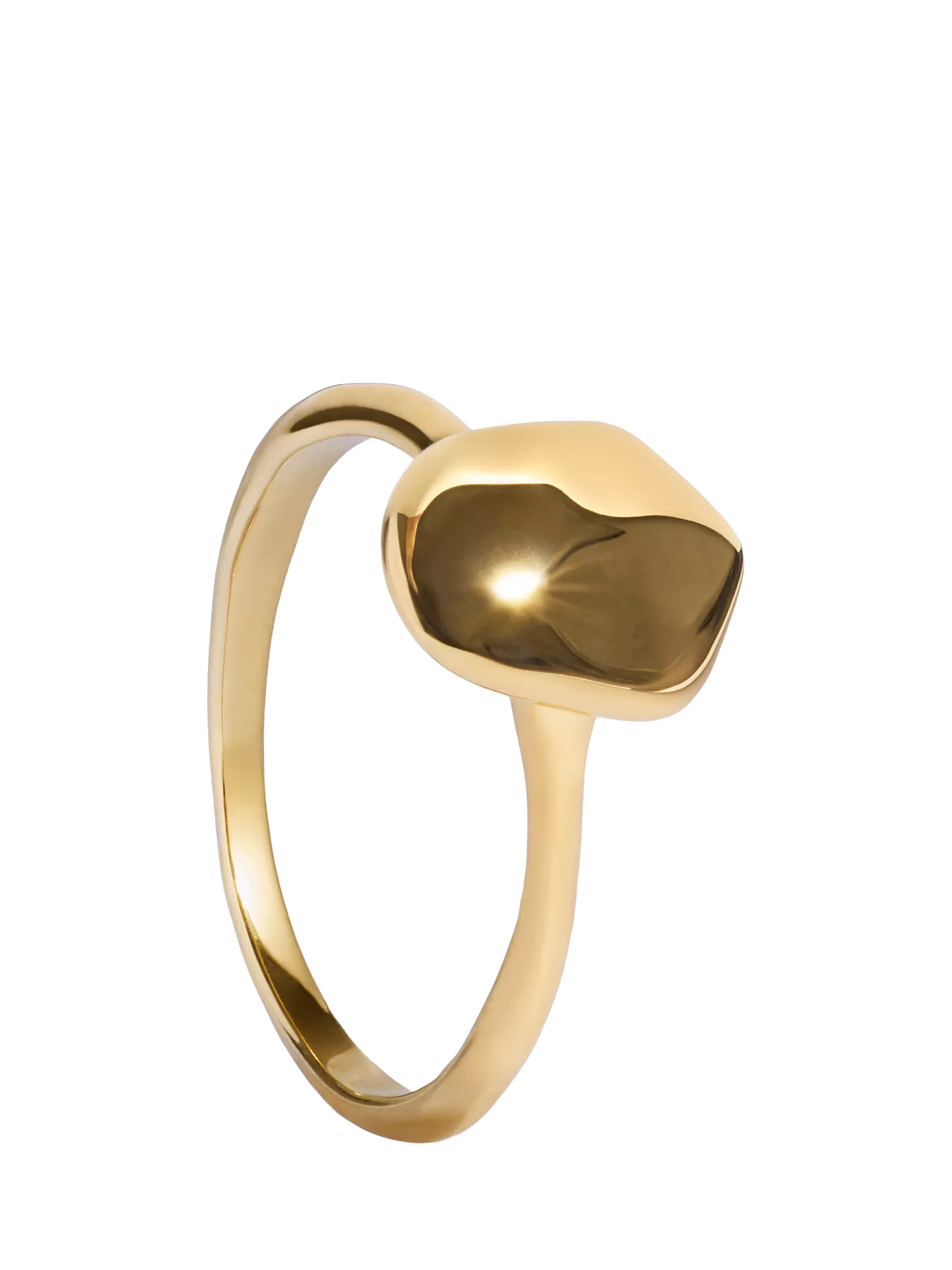 Monica Vinader gold stacking ring size N, UK version
