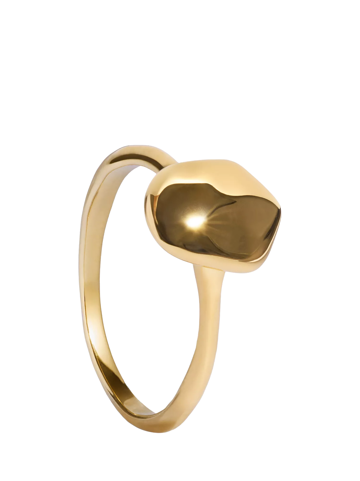 Monica Vinader gold stacking ring size N, UK version
