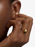 Monica Vinader gold stacking ring size N, UK version