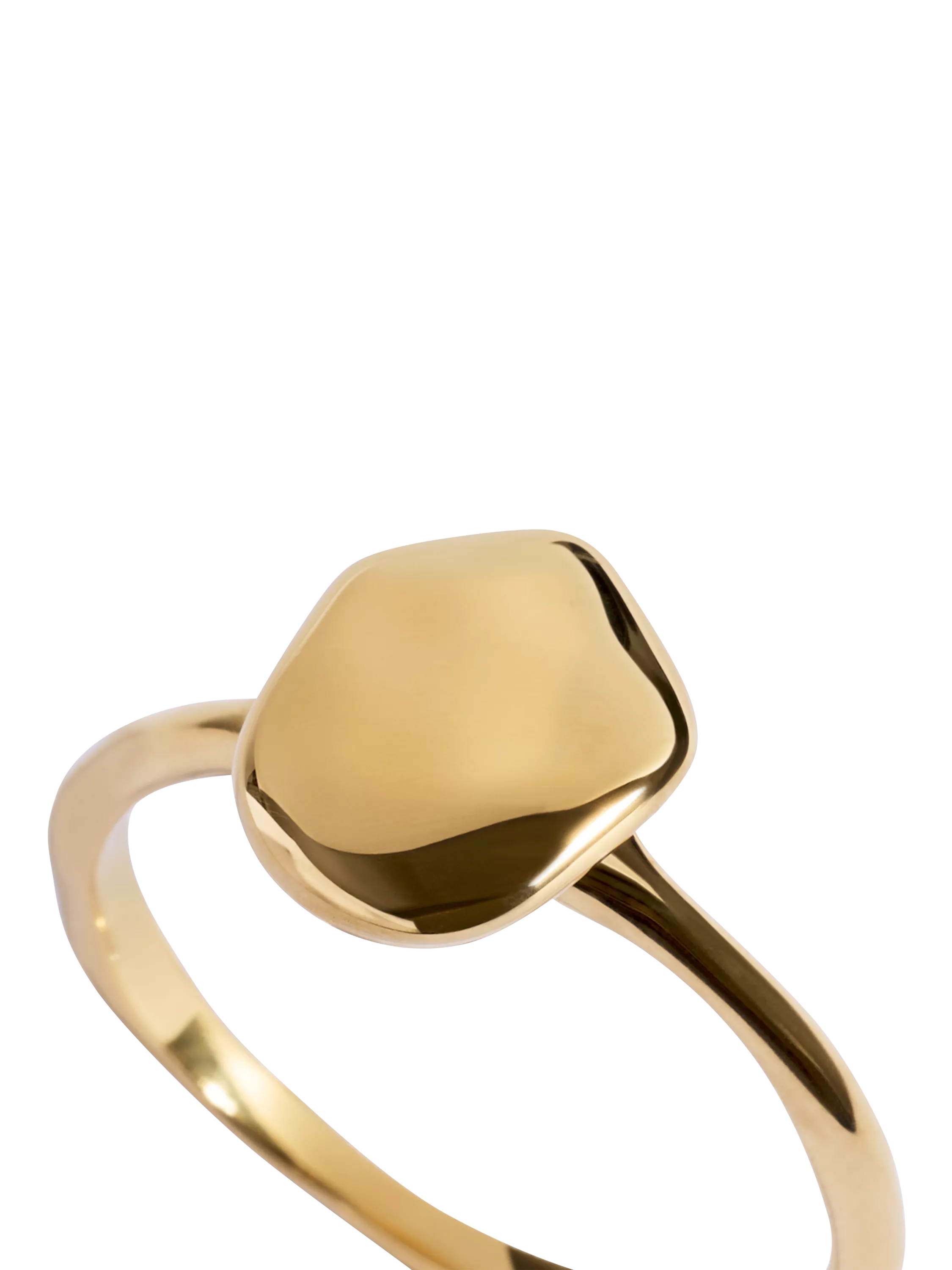 Monica Vinader gold stacking ring size N, UK version