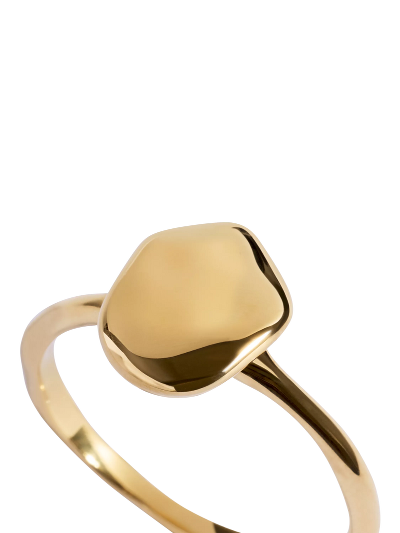 Monica Vinader gold stacking ring size N, UK version