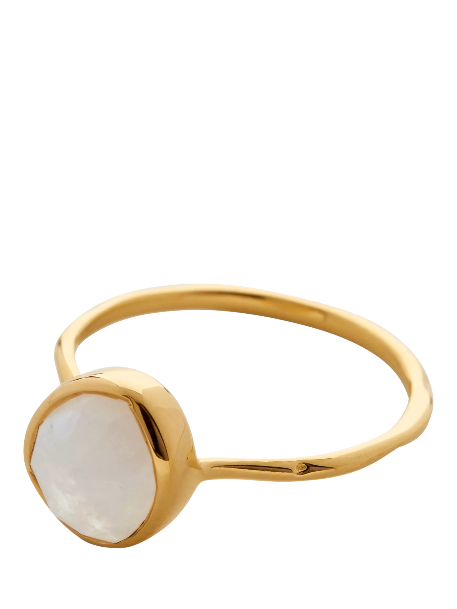 Monica Vinader Siren Moonstone Ring gold, imported from the UK