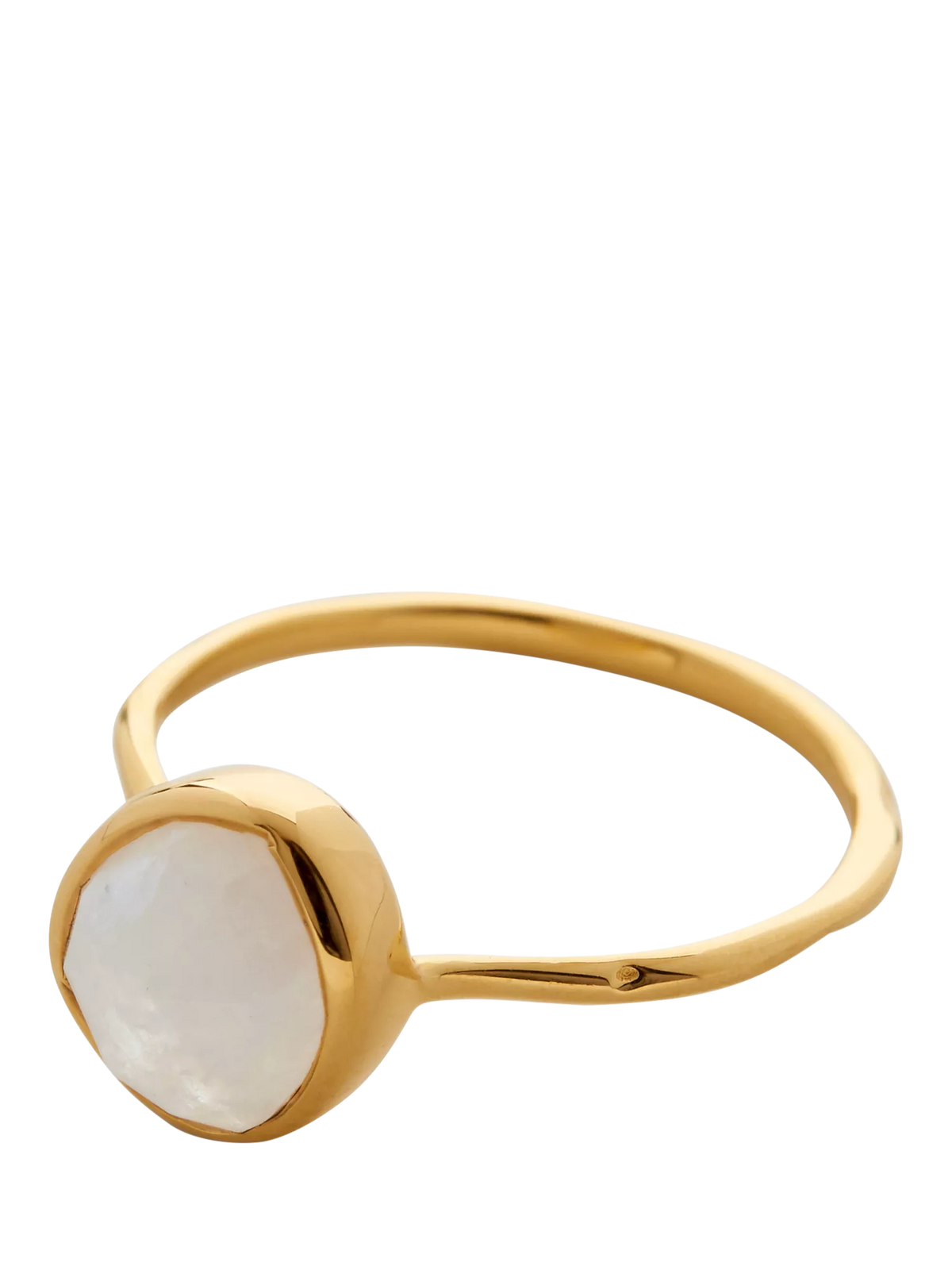 Monica Vinader Siren Moonstone Ring gold, imported from the UK