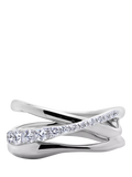 Monica Vinader Nura Pave Set Diamond Ring, Silver