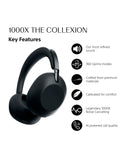 Sony 1000X ColleXion noise cancelling over-ear headphones, imported from the UK