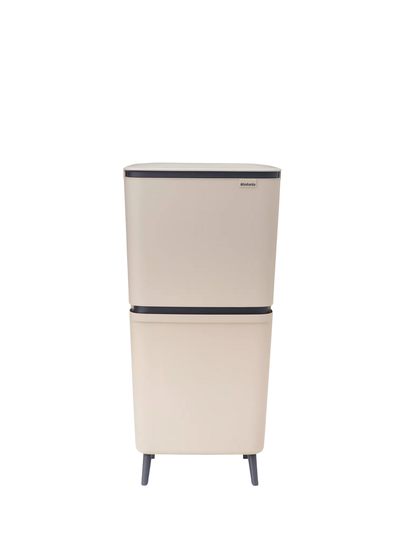 Brabantia SortUp Recyclling Bin Hi, 10+10+25L, Soft Beige