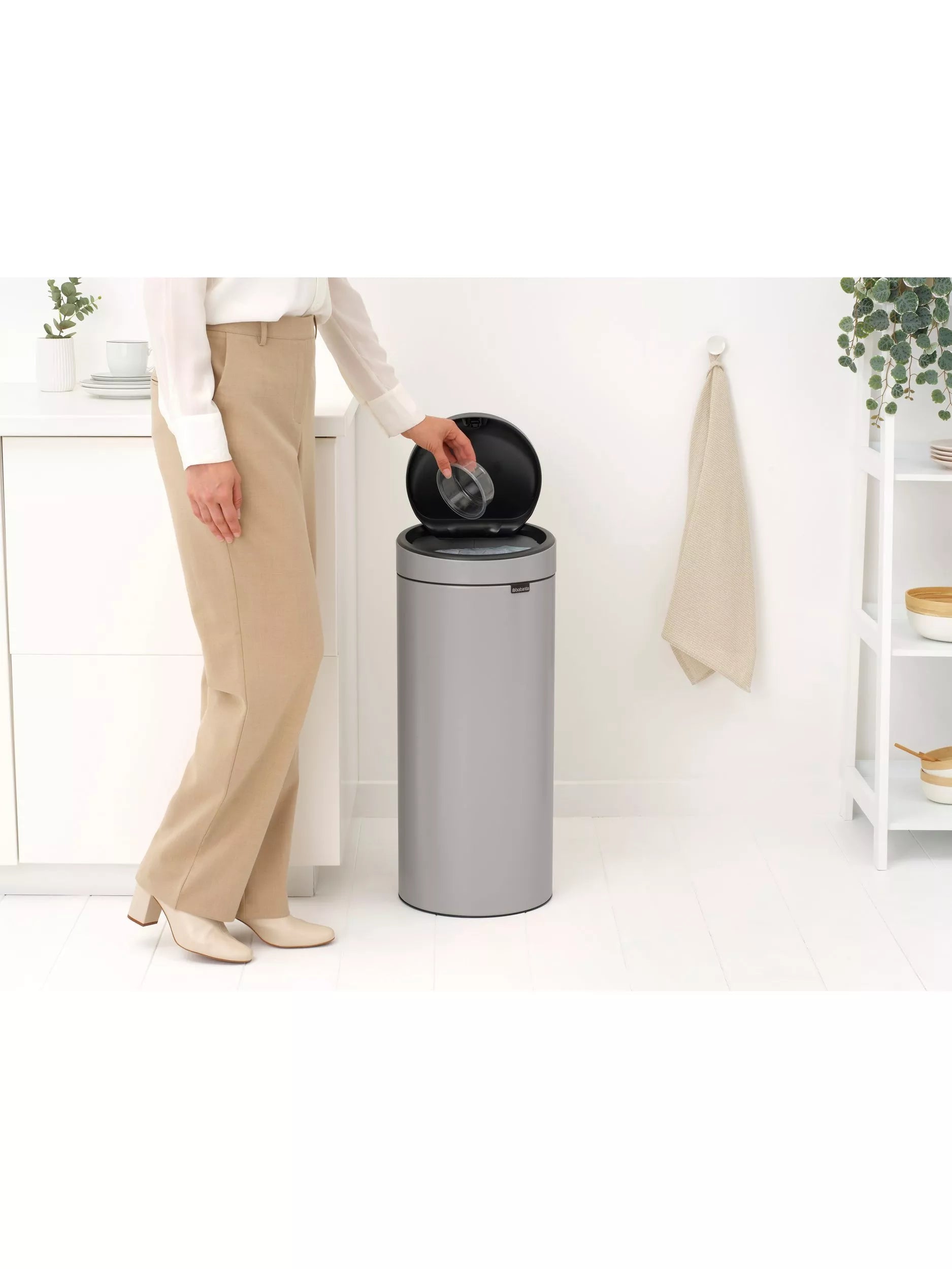 Brabantia Touch Bin 30L Soft Grey - British product