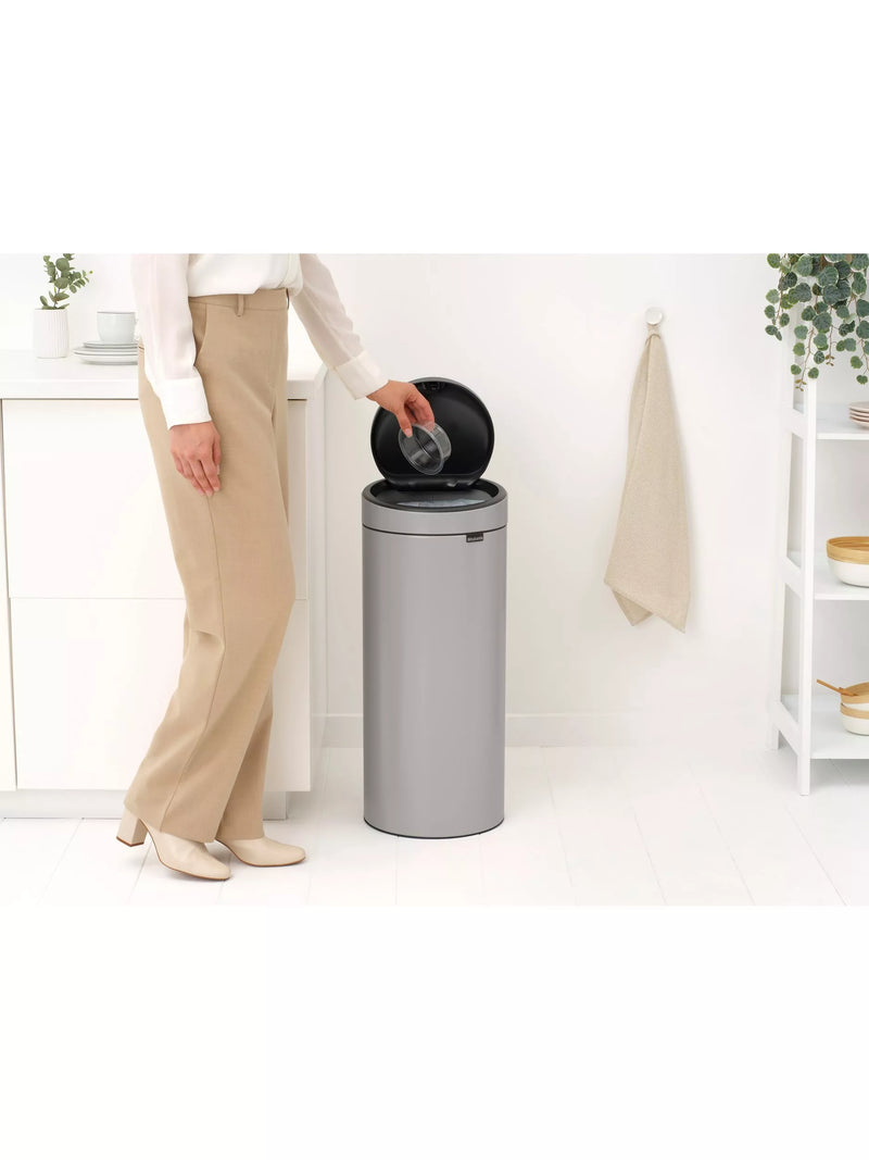 Brabantia Touch Bin 30L Soft Grey - British product