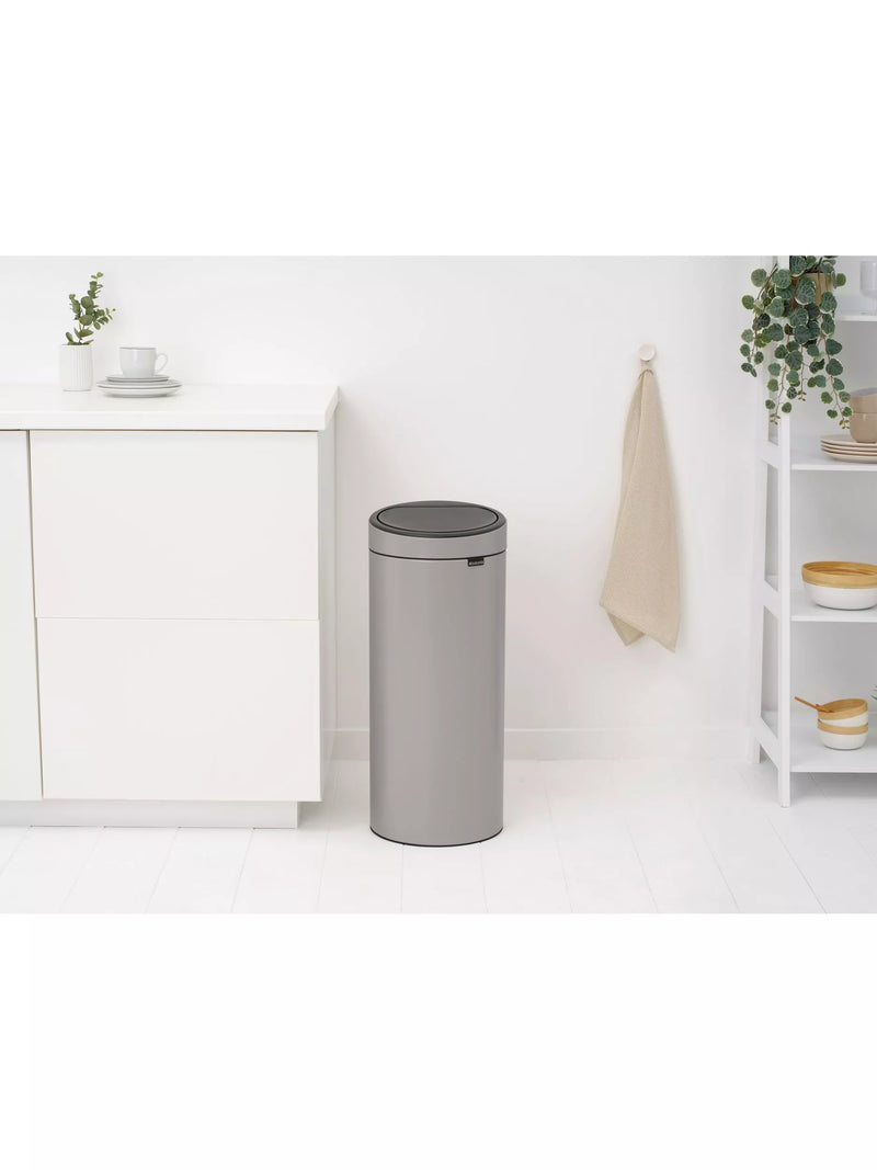 Brabantia Touch Bin 30L Soft Grey - British product