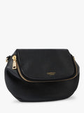 Osprey London crumple leather sling bag black - British product