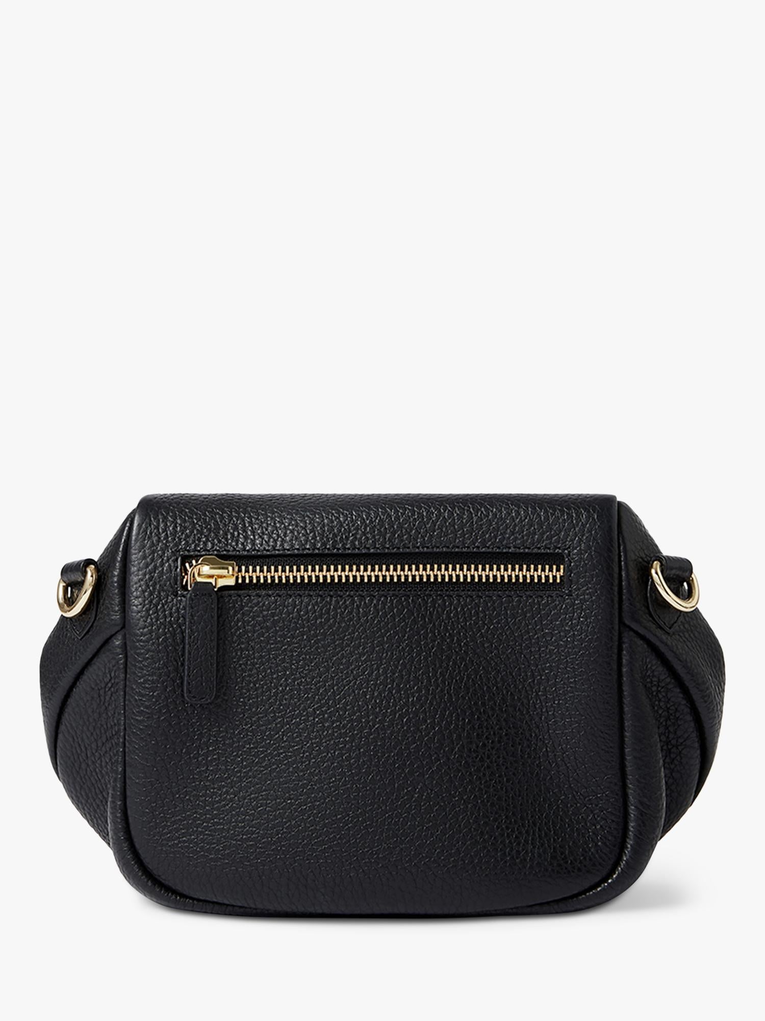Osprey London crumple leather sling bag black - British product