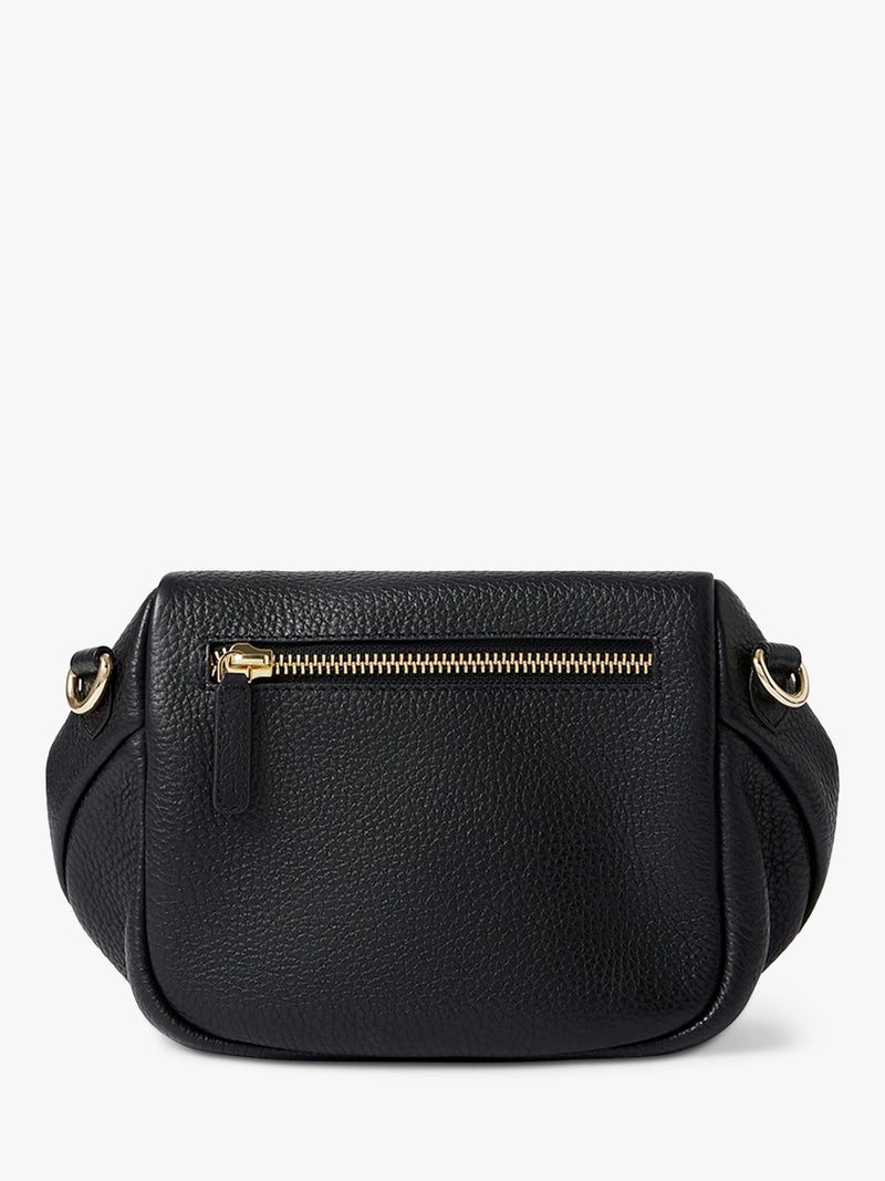 Osprey London crumple leather sling bag black - British product