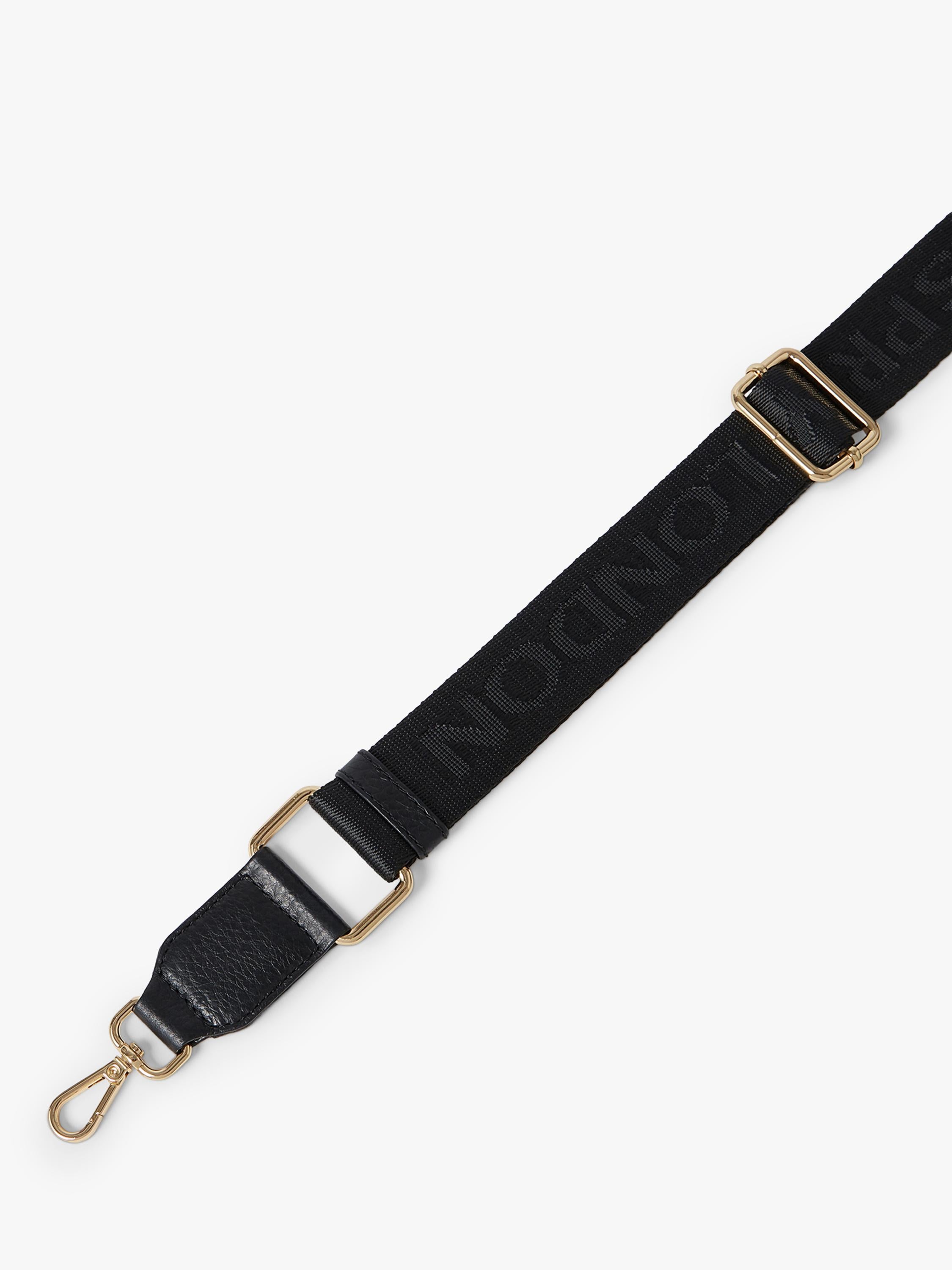 Osprey London crumple leather sling bag black - British product
