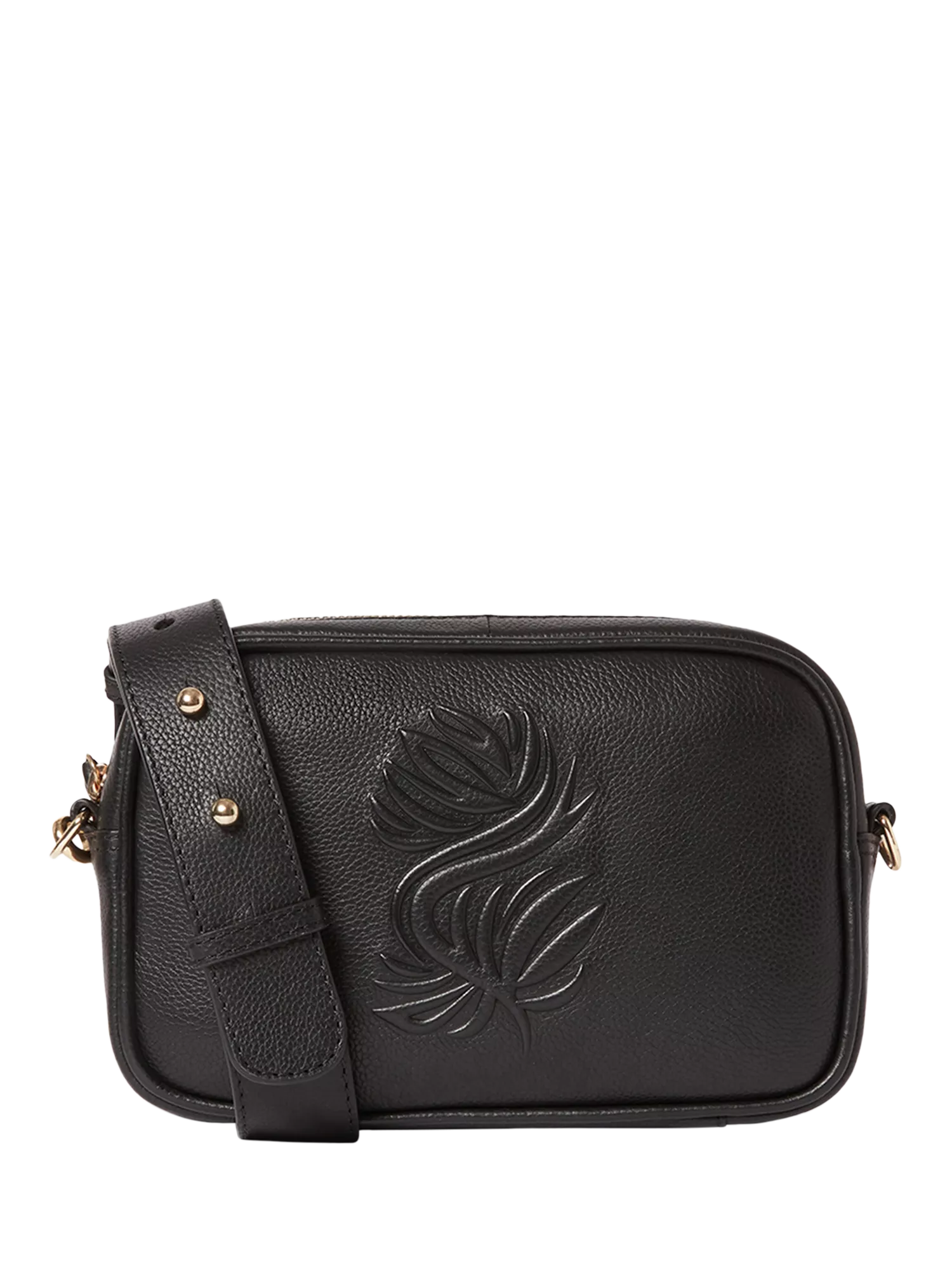 Osprey London Luxe Roma leather crossbody bag, imported from the UK