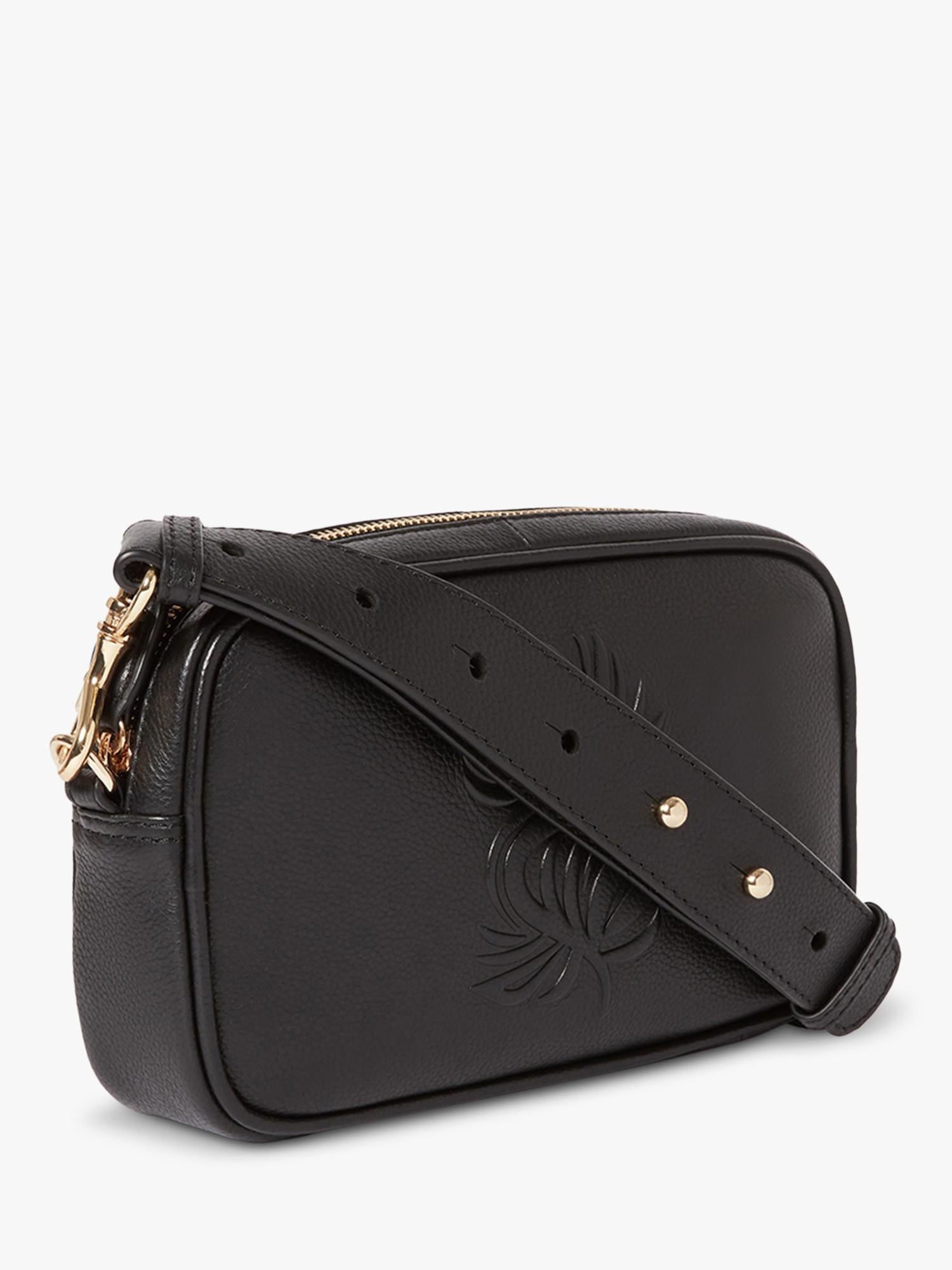 Osprey London Luxe Roma leather crossbody bag, imported from the UK