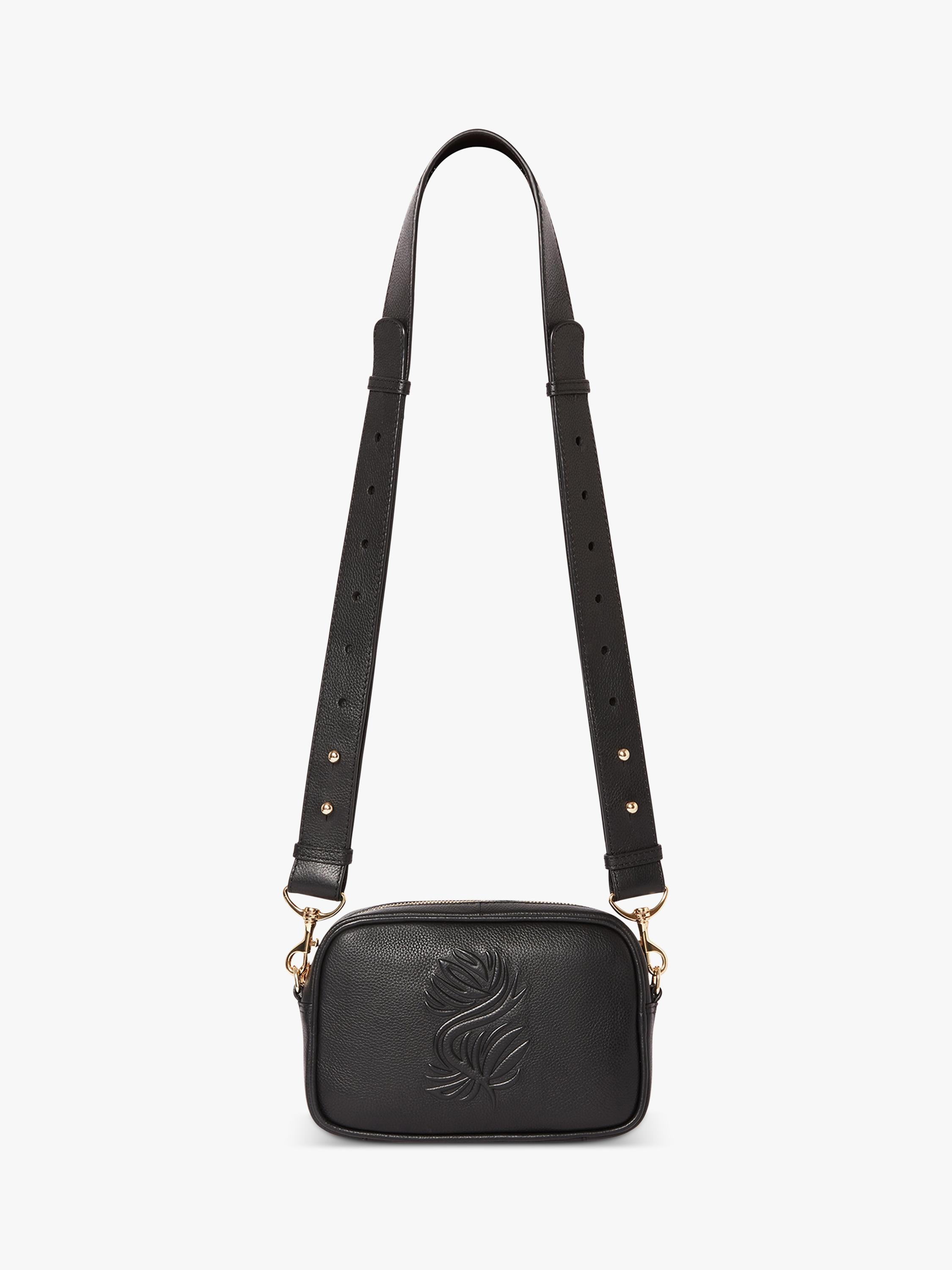Osprey London Luxe Roma leather crossbody bag, imported from the UK