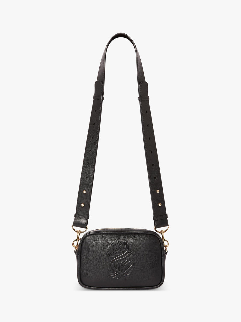 Osprey London Luxe Roma leather crossbody bag, imported from the UK