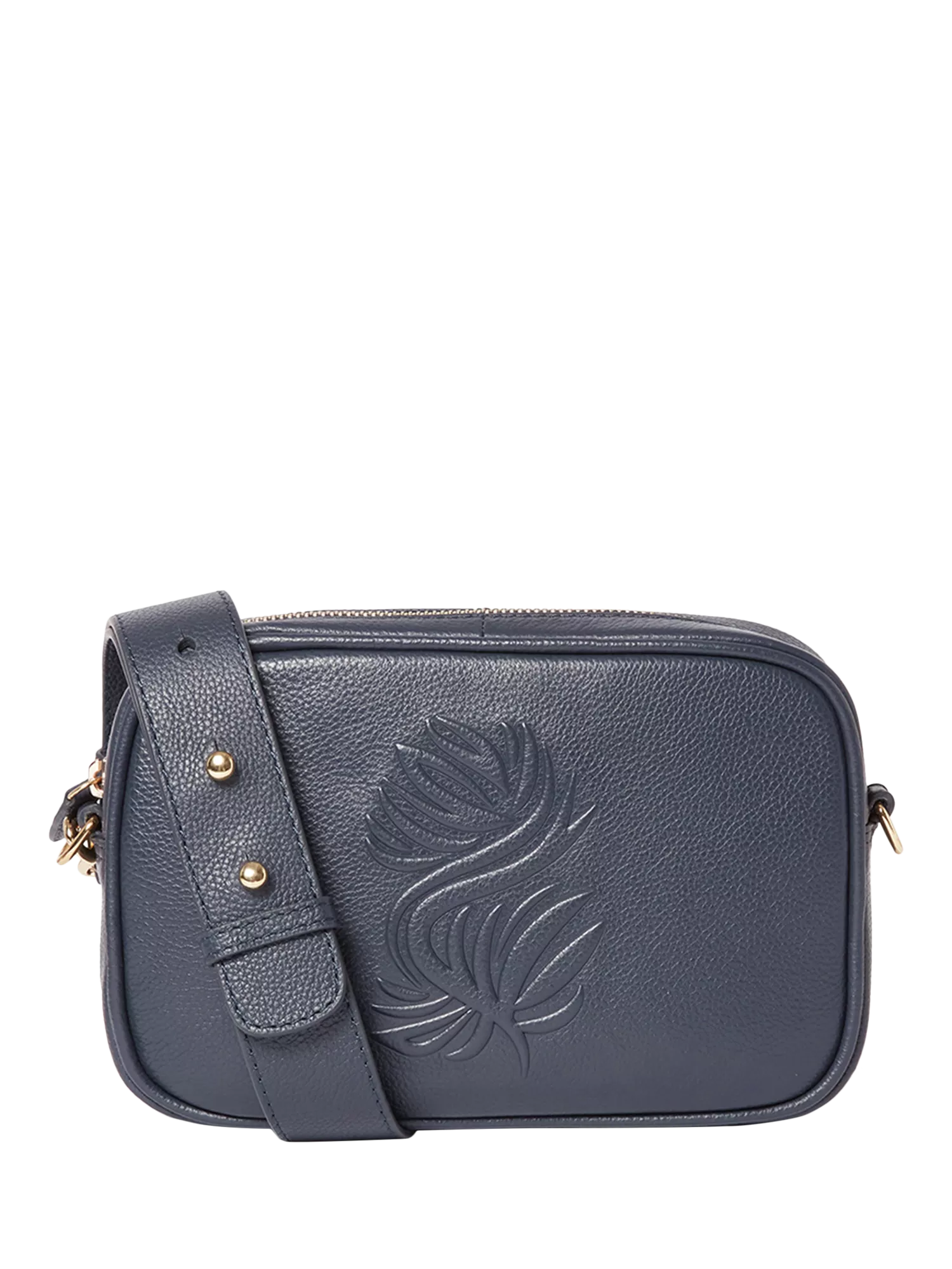 OSPREY LONDON Luxe Roma Leather Crossbody Bag 15x22x5cm