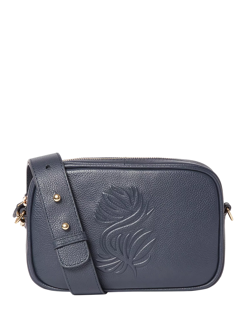 OSPREY LONDON Luxe Roma Leather Crossbody Bag 15x22x5cm
