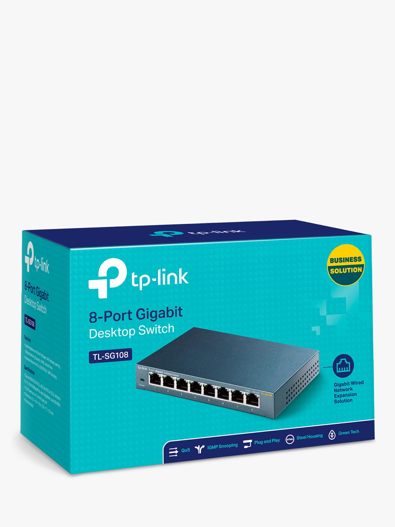 TP-Link 8-port Gigabit network switch, UK version