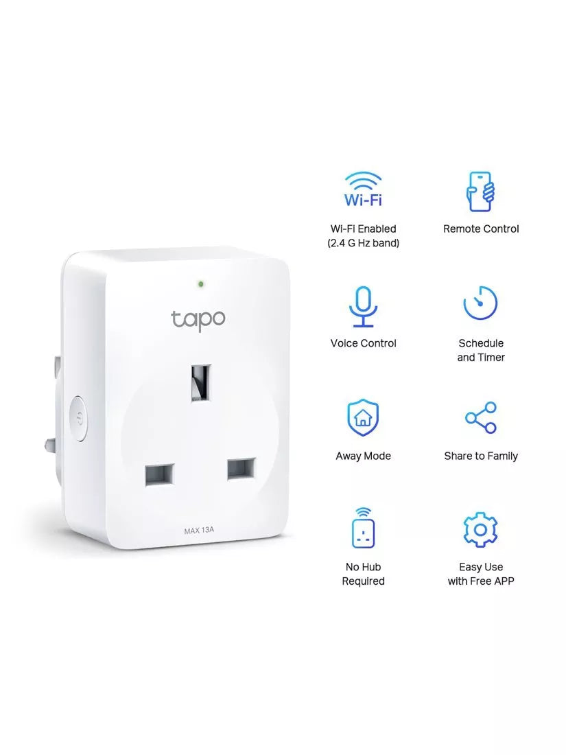 TP-Link Tapo P110 smart Wi-Fi plug white, imported from the UK