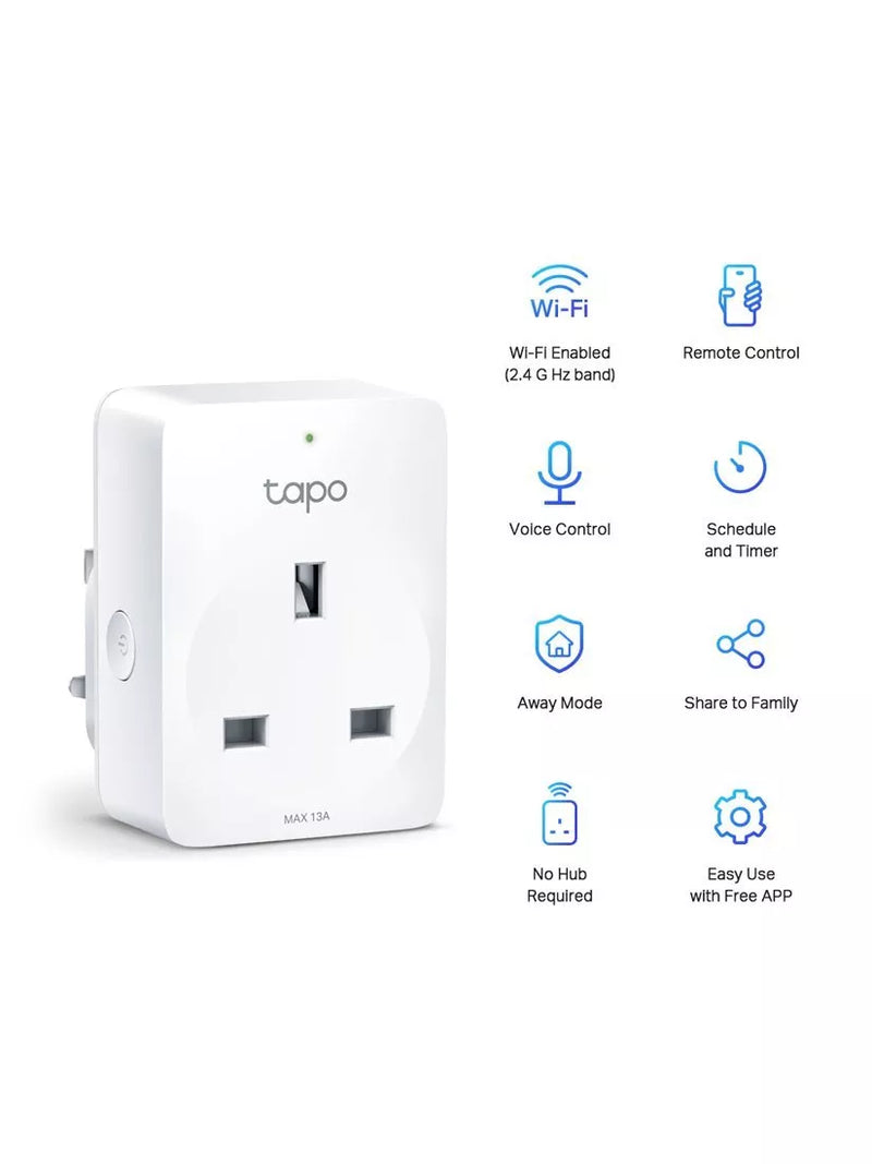 TP-Link Tapo P110 smart Wi-Fi plug white, imported from the UK