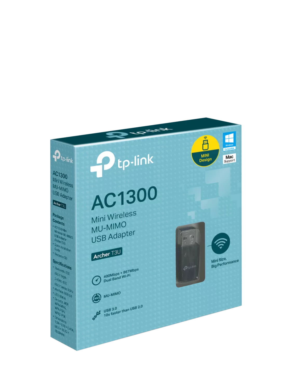 TP-Link Archer T3U mini USB Wi-Fi adapter, imported from the UK