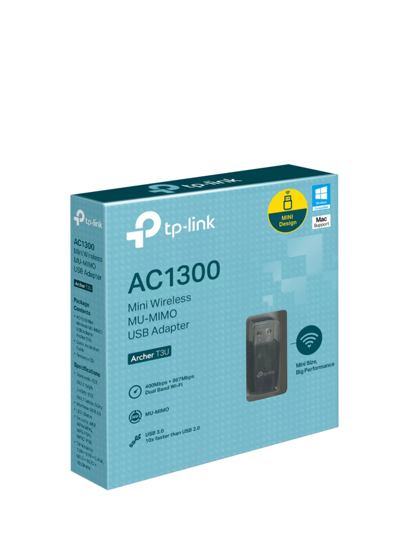 TP-Link Archer T3U mini USB Wi-Fi adapter, imported from the UK