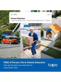 TP-Link Tapo TC50 kit solar-powered security camera with floodlight, imported from the UK