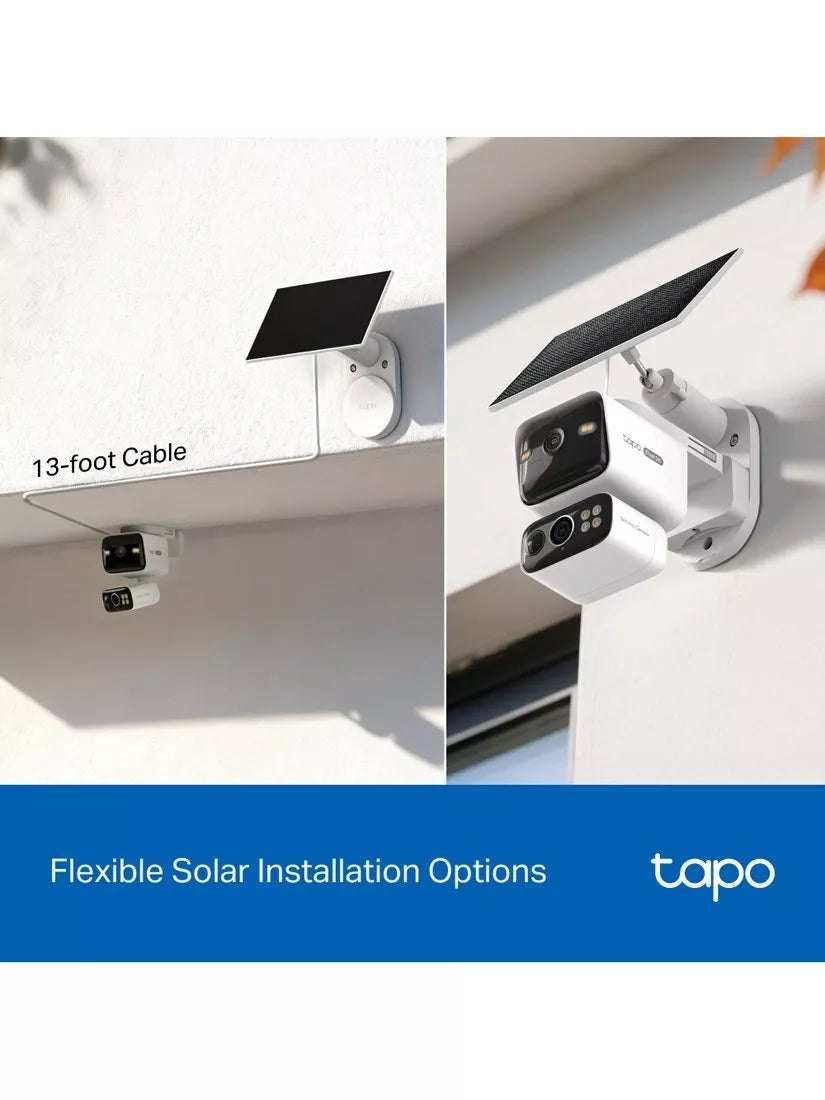 TP-Link Tapo TC93D Kit 2K dual lens solar security camera - British product