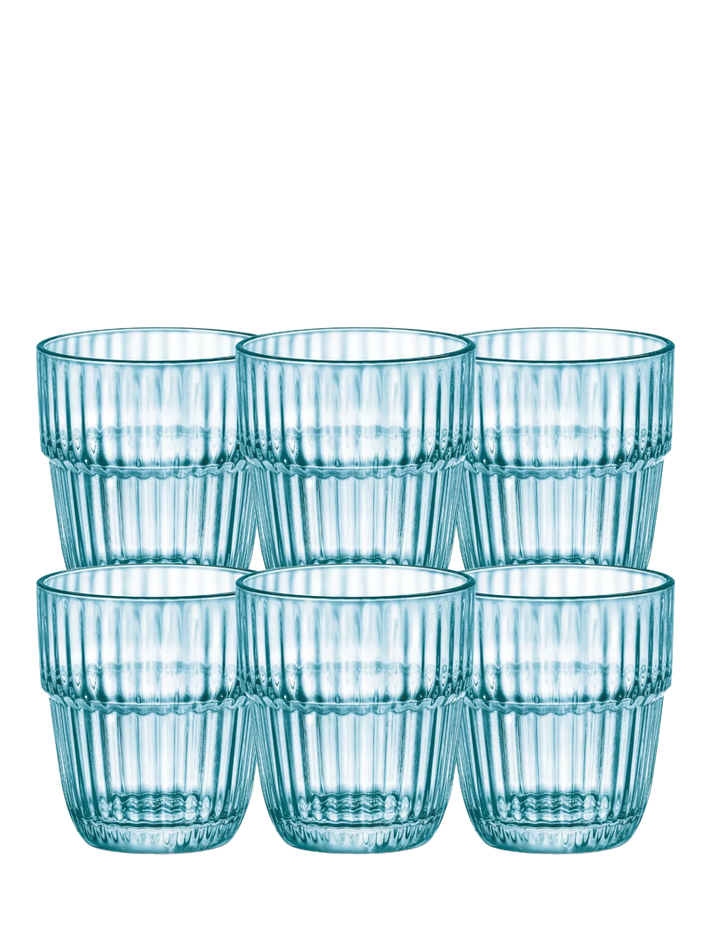 Bormioli Rocco Barshine glass tumblers set of 6 305ml (British brand)