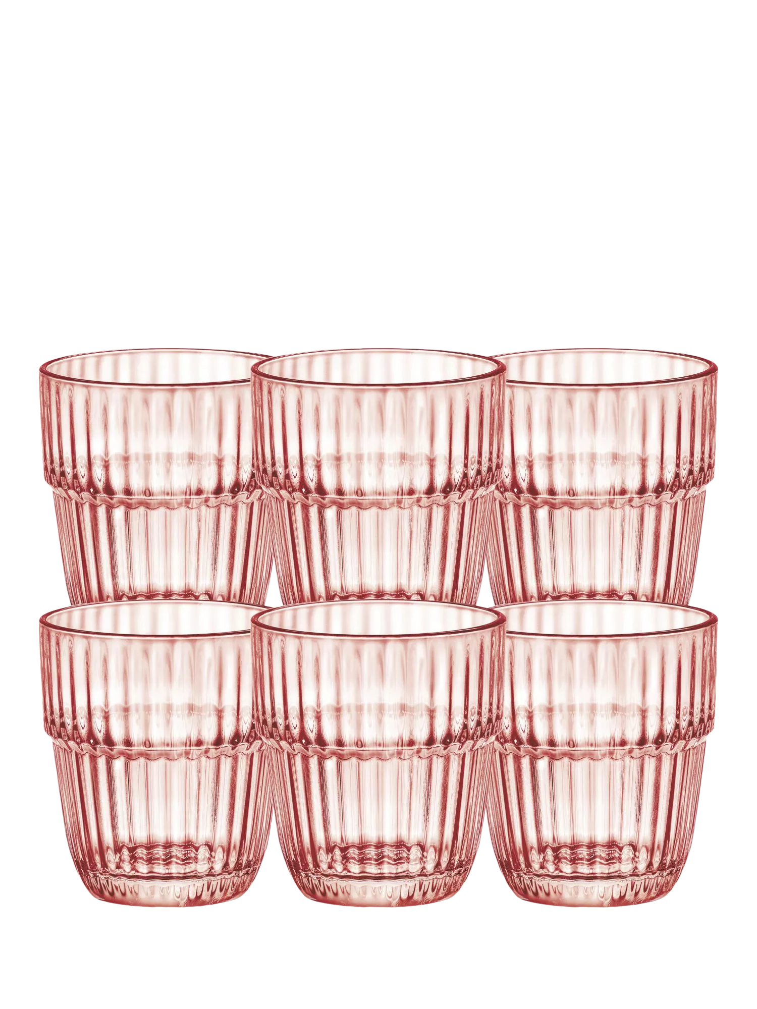 Bormioli Rocco glass tumblers rocks peach 305ml (British brand)