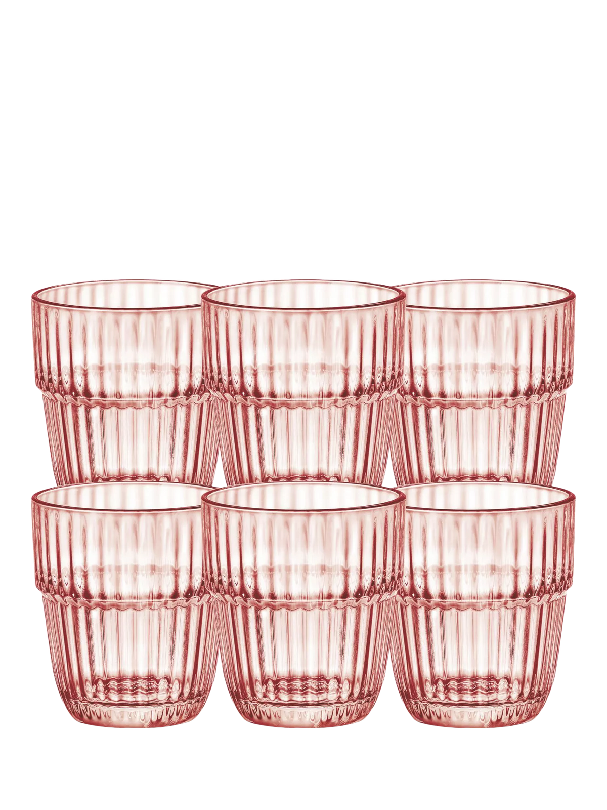 Bormioli Rocco glass tumblers rocks peach 305ml (British brand)