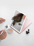 LUNA London eclipse travel mirror with dimmable light - British product