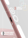 LUNA London eclipse travel mirror with dimmable light - British product
