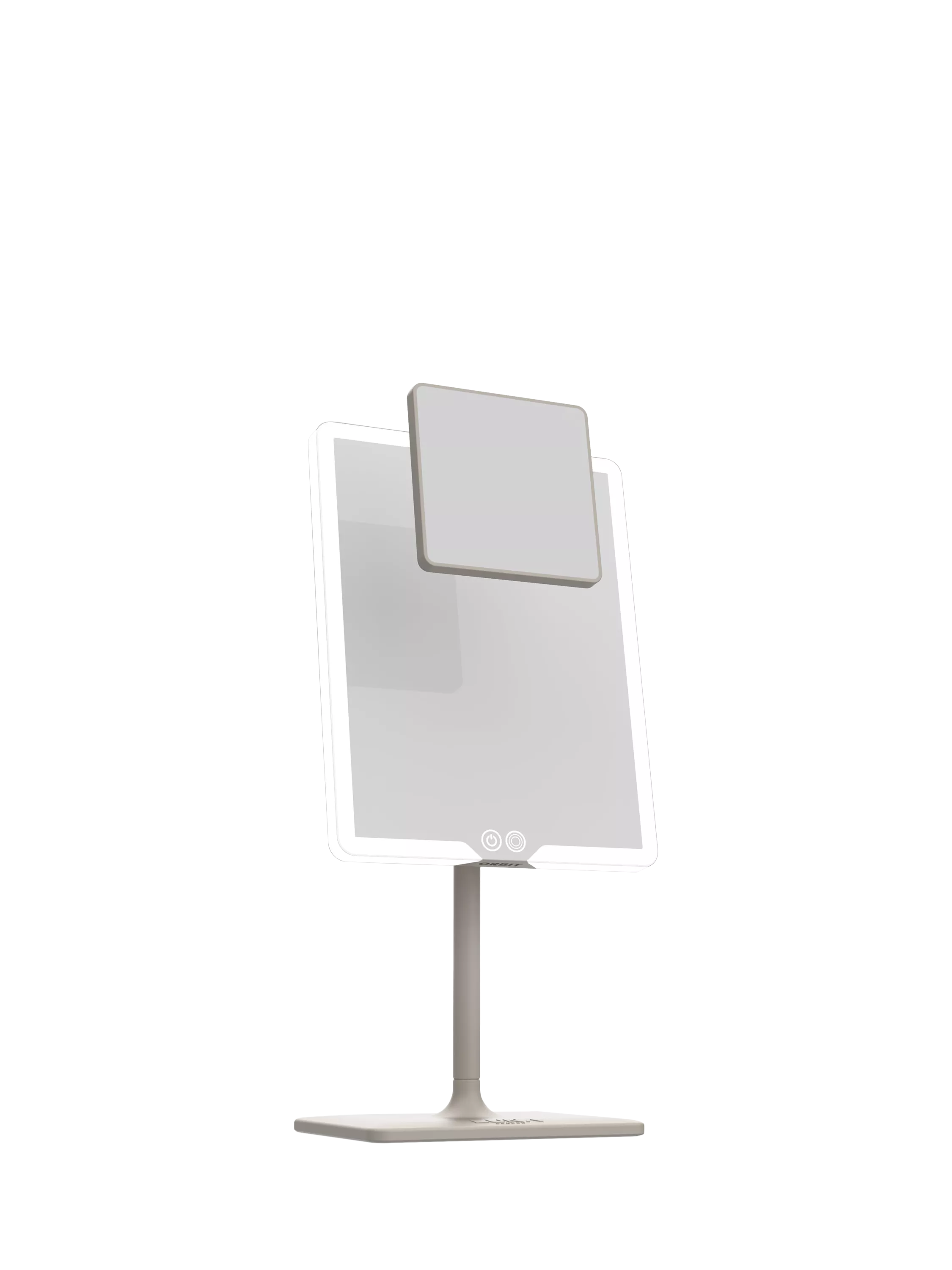 LUNA London Orbit Standing Vanity Mirror, Soft Stone