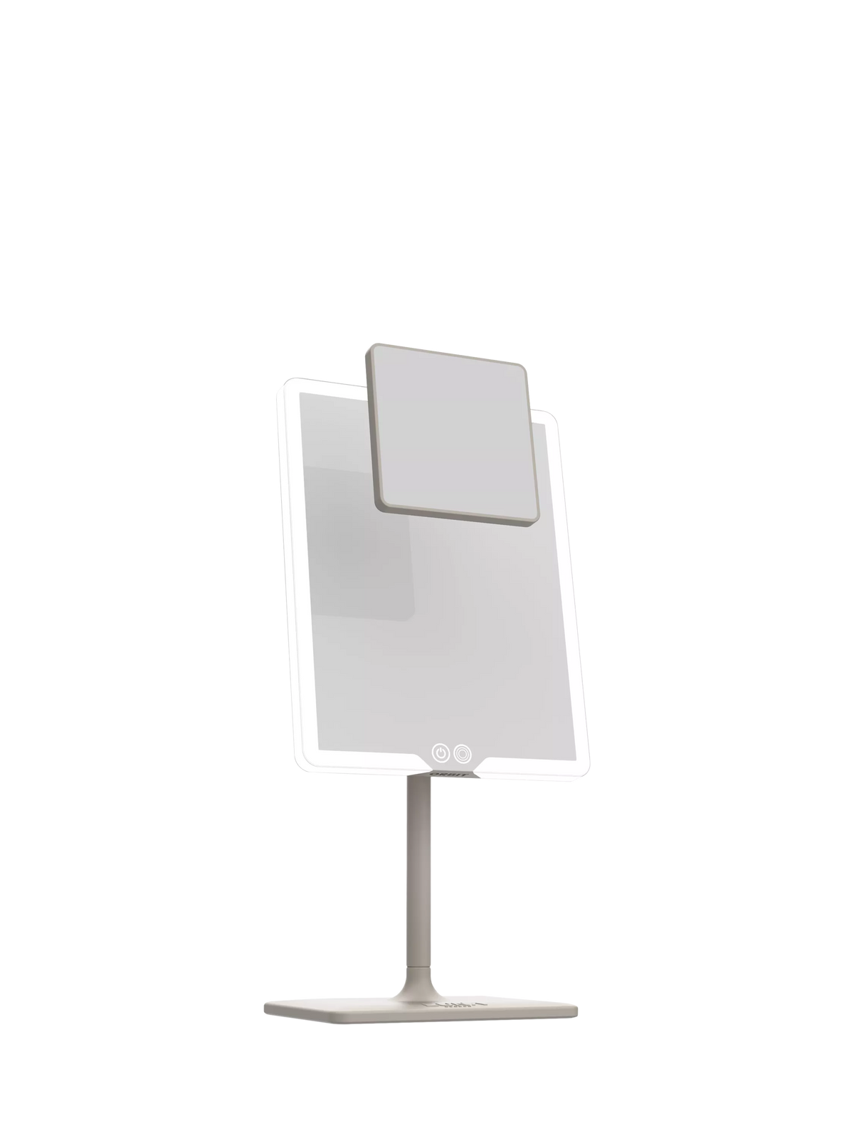 LUNA London Orbit Standing Vanity Mirror, Soft Stone