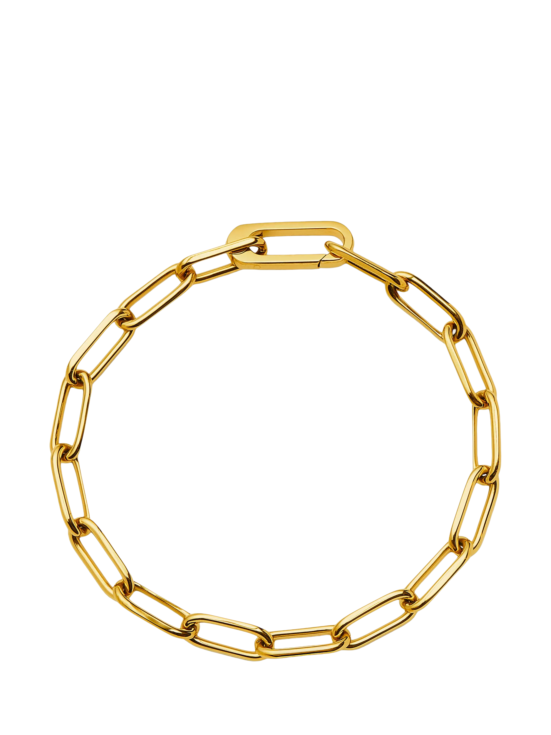 Missoma gold paperclip link bracelet size M, imported from the UK