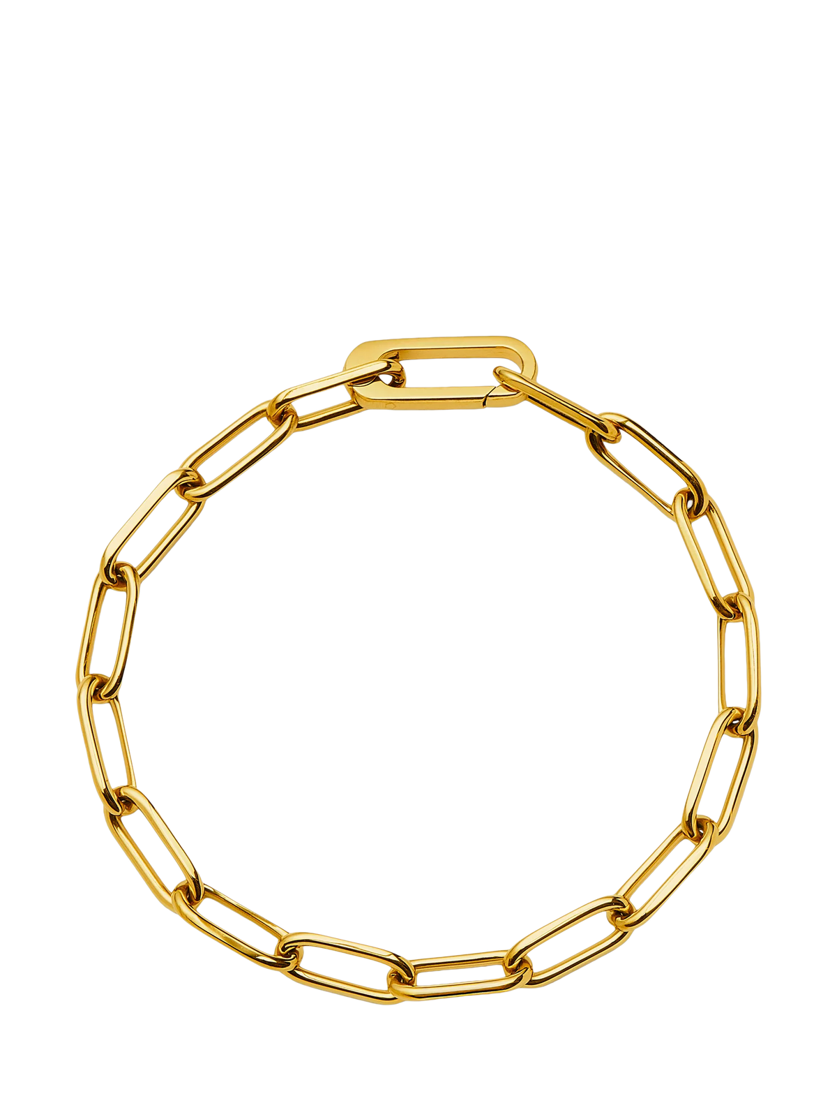 Missoma gold paperclip link bracelet size M, imported from the UK