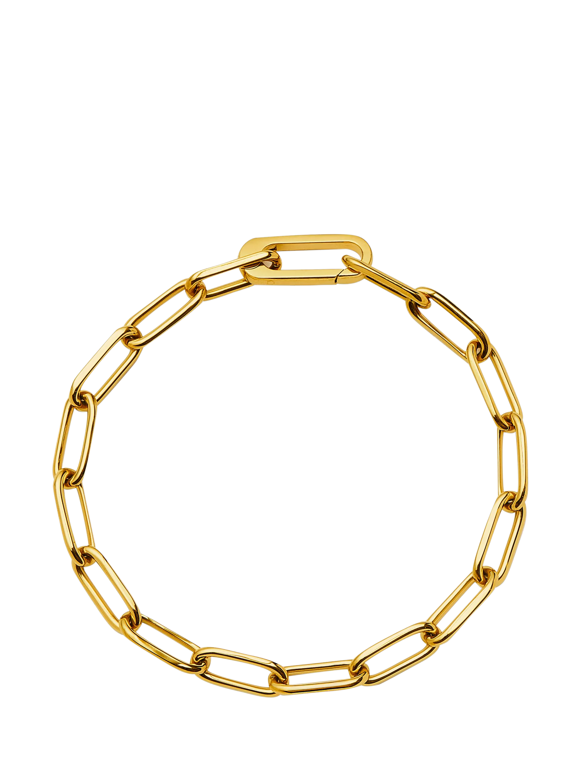 Missoma gold paperclip chain bracelet S/M - British product