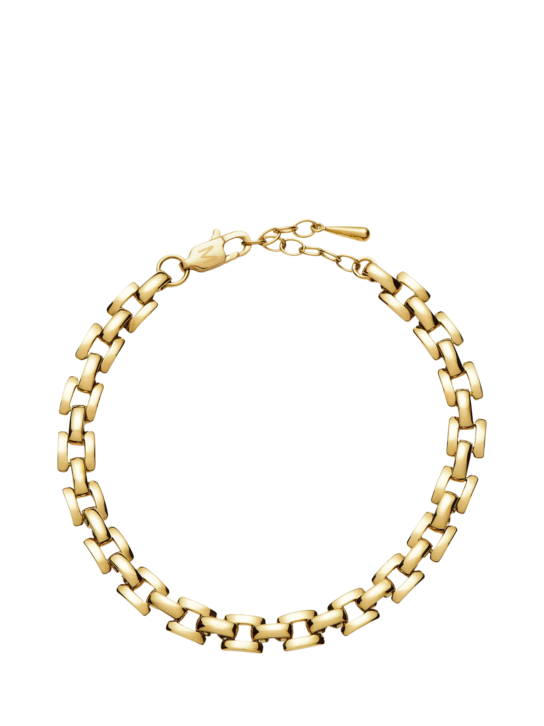 Missoma gold plated chain bracelet small (British brand)